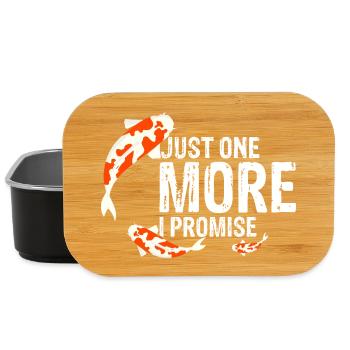 Just One More Koi Fish I Promise Funny Pond - Lunch Box - Schwarz - Vorne