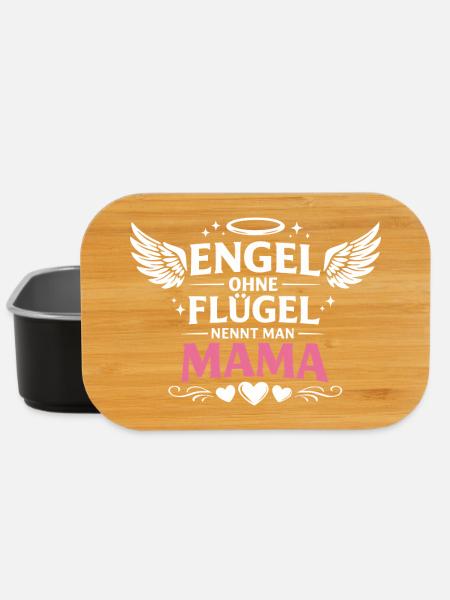 Les anges sans ailes s’appellent maman - Boîte à goûter - noir