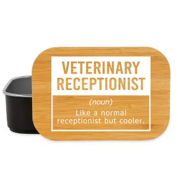 Veterinarian, Secretary, Veterinarian, Receptionist - Lunch Box - black - Front