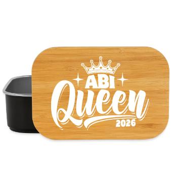 Abi Queen 2026 - Abitur - Spruch - Boîte à goûter - noir - Devant