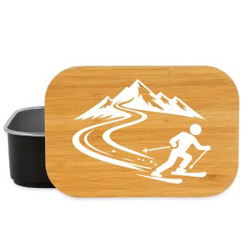 Piste de ski Mountains - Boîte à goûter - noir - Devant