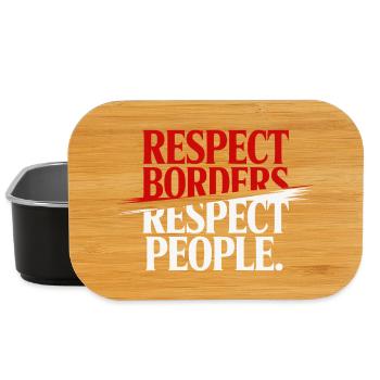 Respecter les frontières Respecter les gens - Groenland - Boîte à goûter - noir - Devant