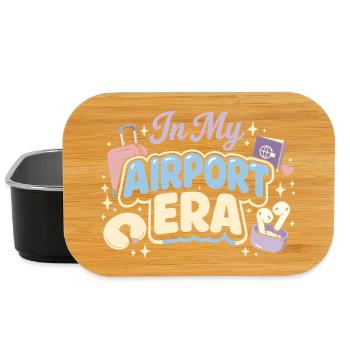 Reiseangst-humor, Flughafen-chaos, Fliegen Ist - Lunch Box - Schwarz - Vorne