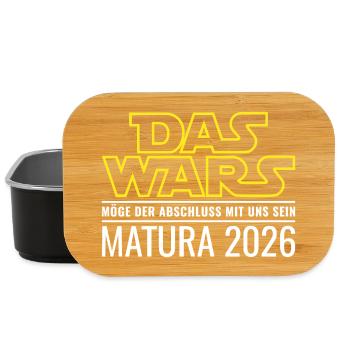 Matura 2026 Das wars - Lunch Box - Schwarz - Vorne