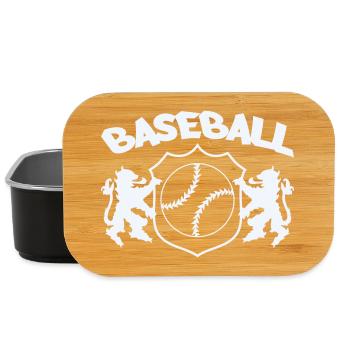 Baseball Crest - Lunch Box - black - Front