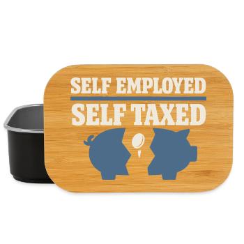 Self-employed freelancer Steuerhumor 1099 Life - Lunch Box - black - Front