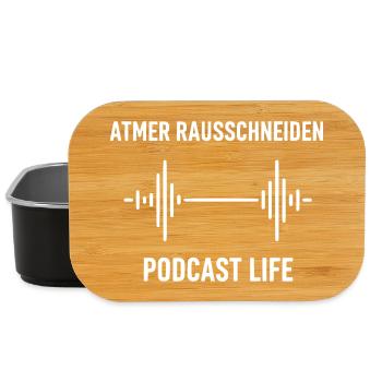 Podcast Life Barbell Waves - Lunch Box - black - Front