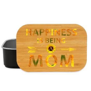 Happiness Is Being A Mom – Sunflower Mother’s Day  - Lunch Box - black - Front