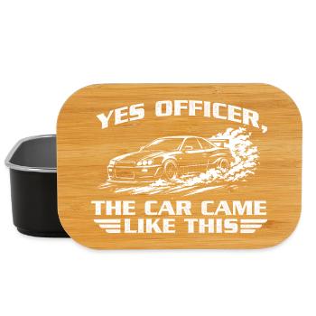Yes Officer Car Came Like This JDM - Lunch Box - black - Front