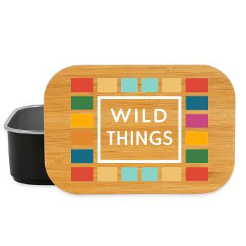 Wild Things Bunte Rahmen - Lunch Box - Schwarz - Vorne