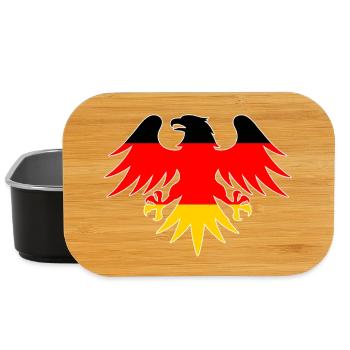 German flag eagle motif - Lunch Box - black - Front