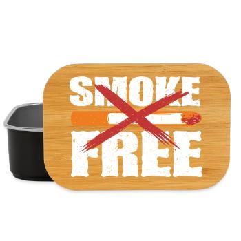 Nichtraucher Ex Raucher Smoke Free - Lunch Box - Schwarz - Vorne