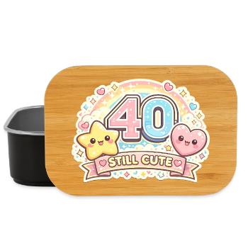 40 Still Cute – Kawaii Jubel - Lunch Box - Schwarz - Vorne