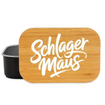 Schlager Maus Party Crew JGA Frauen Schlagermaus - Lunch Box - Schwarz - Vorne