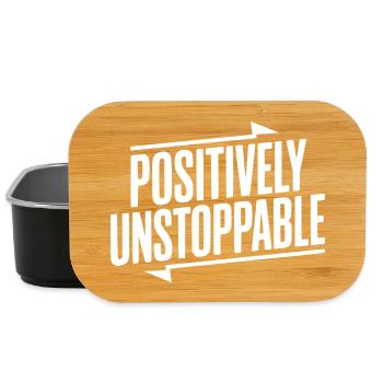 Positively Unstoppable - Lunch Box - black - Front