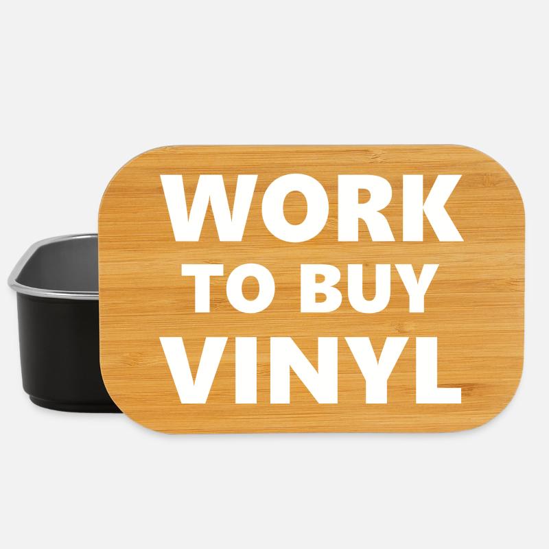 Cours de boisson : Travailler pour acheter du vinyle - Boîte à goûter - noir