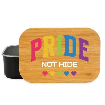 LGBTQ Pride Month -  Pride Not Hide - Lunch Box - black - Front