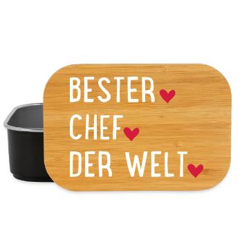 Bester Chef der Welt - Lunch Box - Schwarz - Vorne