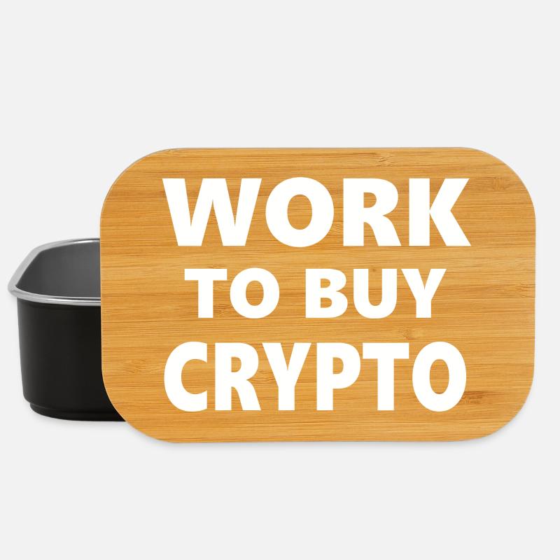 Drinking Classes: Work to Buy Crypto - Lunch Box - black