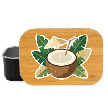 Coconut Island Kühlbox - Lunch Box - Schwarz - Vorne