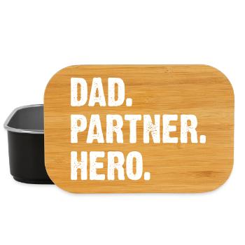 Dad Partner Hero - Lunch Box - Schwarz - Vorne