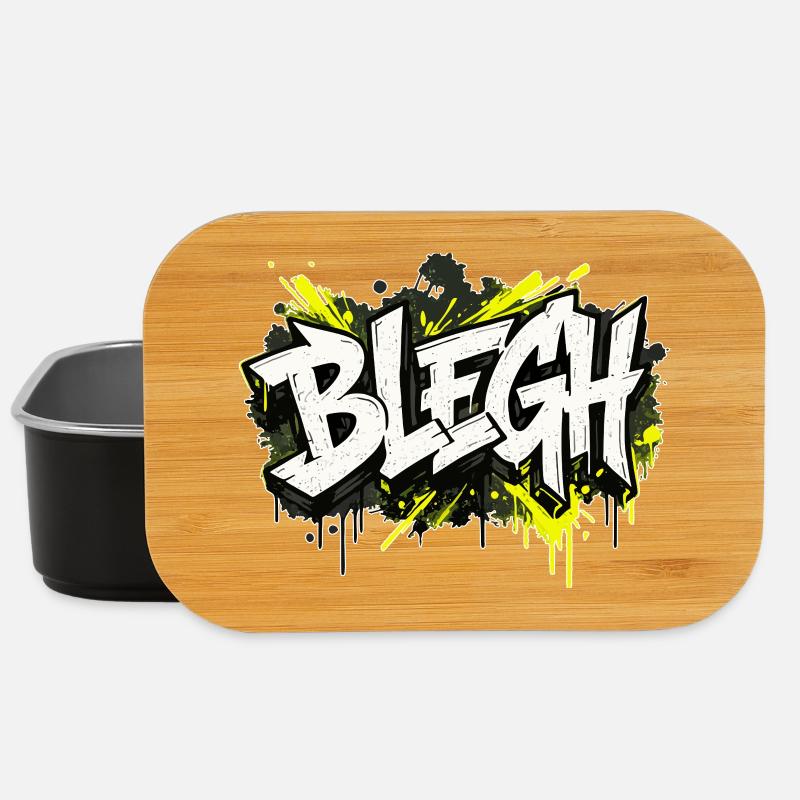 Blegh Graffiti Style - Lunch Box - black