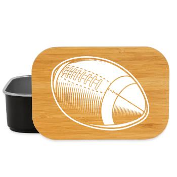 Ballon de football américain - Boîte à goûter - noir - Devant
