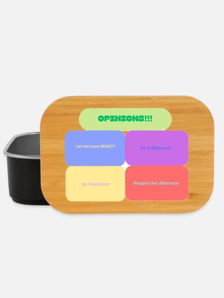 Opinions! Colorful Blocks - Lunch Box - Schwarz