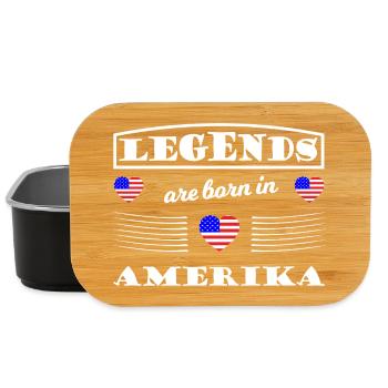 Legends from America - Lunch Box - black - Front