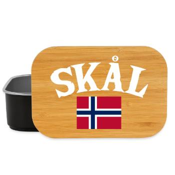 Vacances en Norvège dans les fjords de Norge Voyage en Scandinavie - Boîte à goûter - noir - Devant