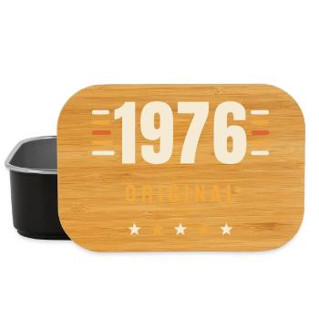 1976 Original Jahrgang Retro 50. Geburtstag Gesche - Lunch Box - Schwarz - Vorne