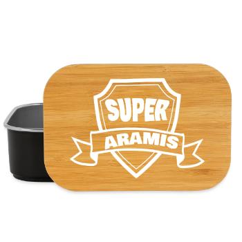 Geschenk für Aramis - Lunch Box - Schwarz - Vorne