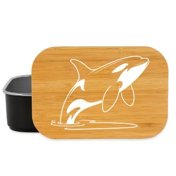 Wal Sprung im Linienstil - Lunch Box - Schwarz - Vorne