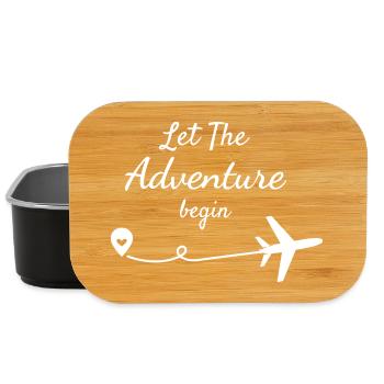 Reisen Vielflieger Urlaub Reisefieber Lustig Abent - Lunch Box - Schwarz - Vorne