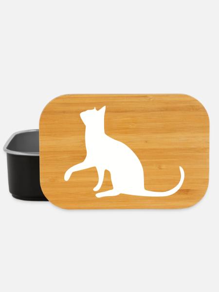Cat Cat Cat Cat Cat Cat Pussy Paw - Lunch Box - black