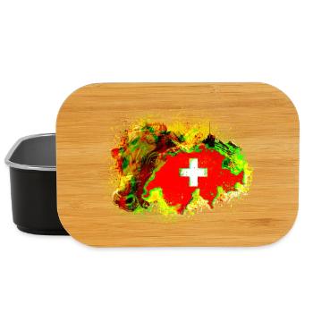 crazy switzerland - Lunch Box - black - Front