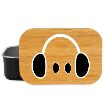 Kopfhörer, Dj, Musik Festival - Lunch Box - Schwarz - Vorne