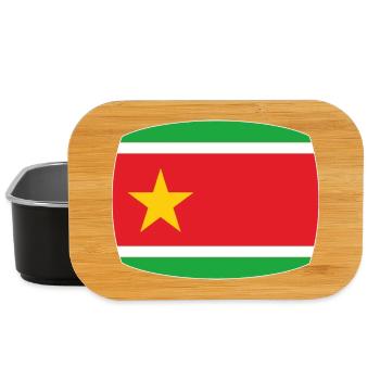 Flag of Guadeloupe - Lunch Box - black - Front