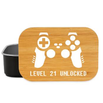 21st Birthday Gamer Zocker - Lunch Box - black - Front