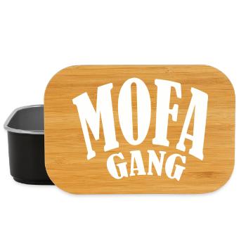 mofa cyclomoteur simmi gang club oldschool ddr schwalbe - Boîte à goûter - noir - Devant