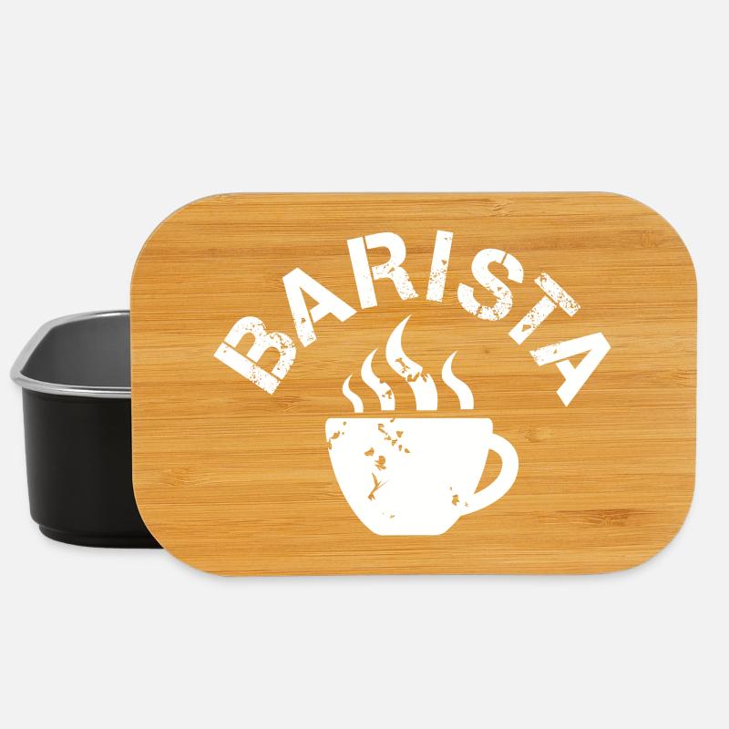 Barista Cafe Kaffee Symbol Logo icon Illustration - Lunch Box - Schwarz