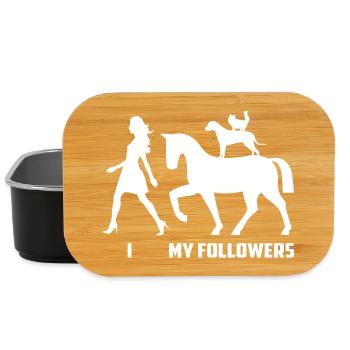 Pferd Follower - Lunch Box - Schwarz - Vorne