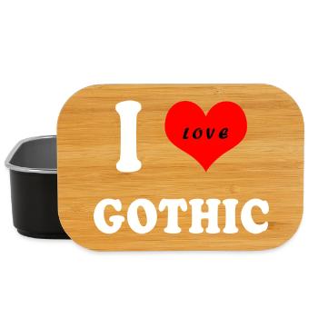 I Love Gothic - Lunch Box - black - Front