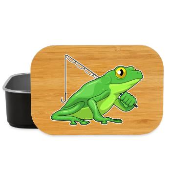 Canne à pêche Pêcheur Pêcheur Grenouille Canne à pêche - Boîte à goûter - noir - Devant