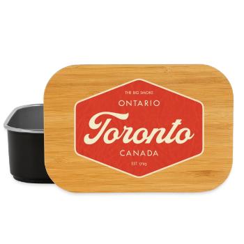Toronto Retro Schild - Lunch Box - Schwarz - Vorne