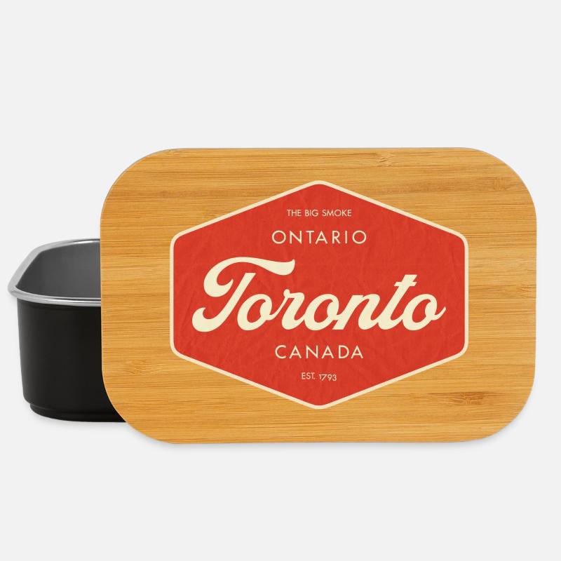 Panneau rétro de Toronto - Boîte à goûter - noir