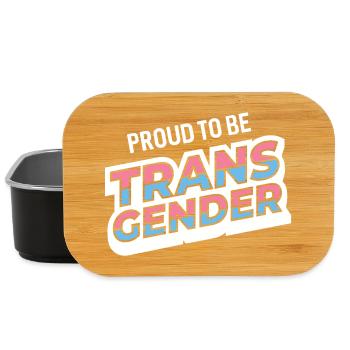 Pride Month - Proud To Be Transgender - Lunch Box - black - Front