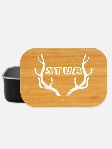 stua - stur, Österreichischer Dialekt, sturer Bock - Lunch Box - Schwarz