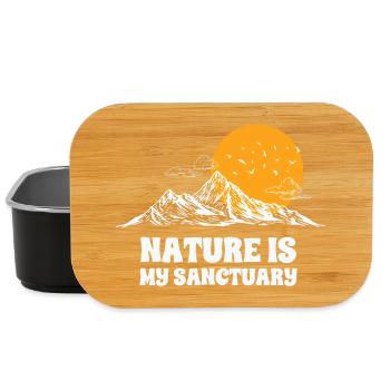 Natur, Berge, ich liebe die Natur - Lunch Box - Schwarz - Vorne