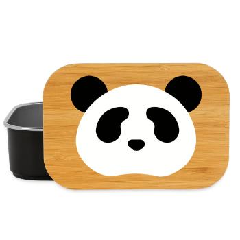 Panda Bear - Lunch Box - black - Front